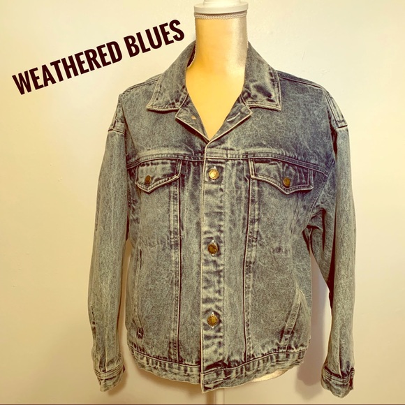Weathered Blues Other - Vintage Weathered Blues Denim Jacket